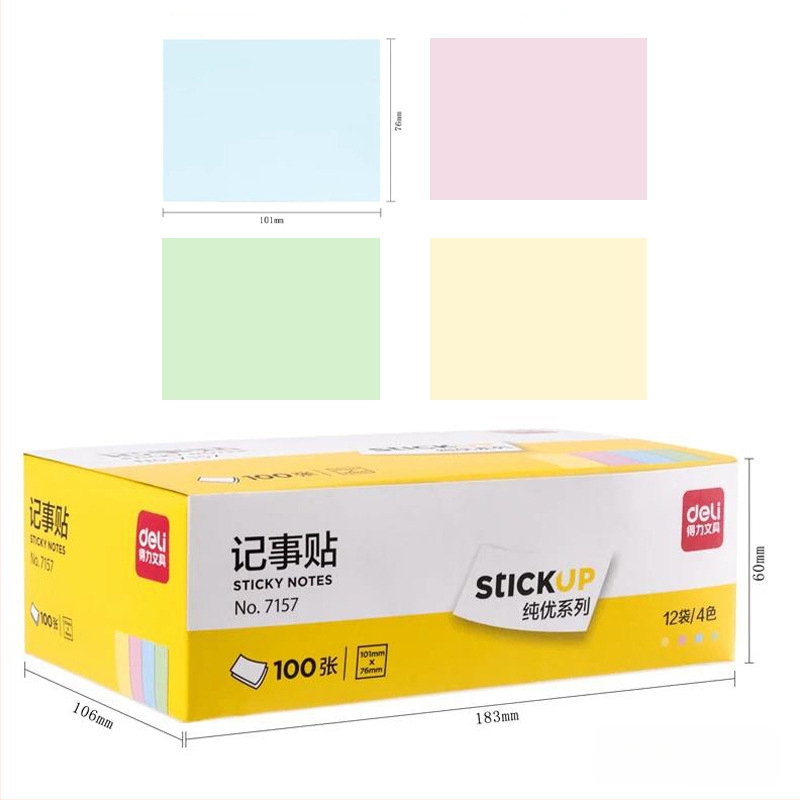 Deli лепящи бележки, готови за залепване, 45 г, хартия; минимална поръчка 1