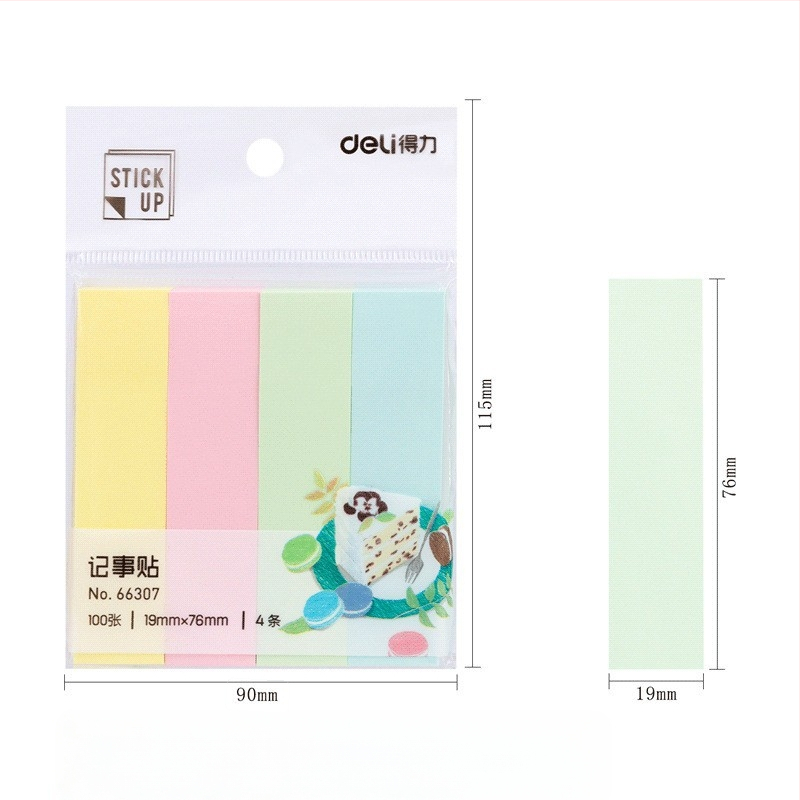 Deli лепящи бележки, готови за залепване, 45 г, хартия; минимална поръчка 1