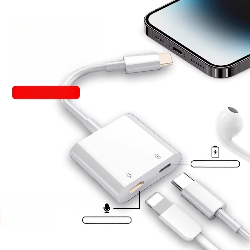 Адаптер за слушалки, модел 15, съвместим с Apple 15 серия