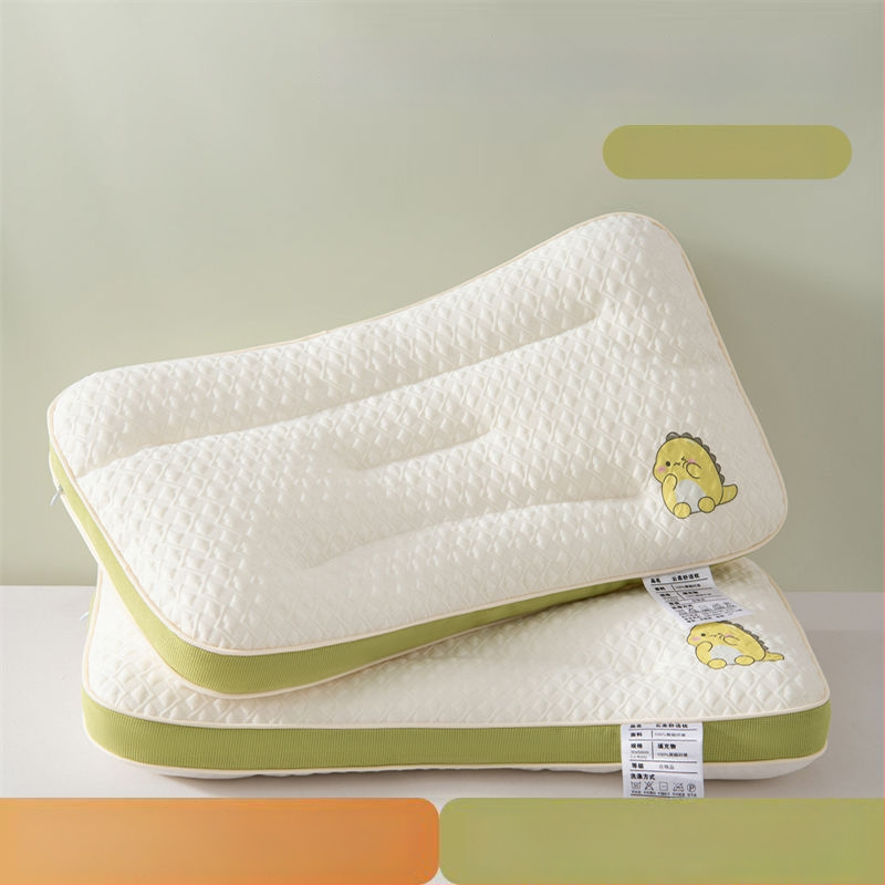 Μαξιλάρι ύπνου για παιδιά με στήριξη αυχένα, ορθογώνιο, γέμισμα πολυεστερική ίνα, κάλυμμα συνθετικού υφάσματος