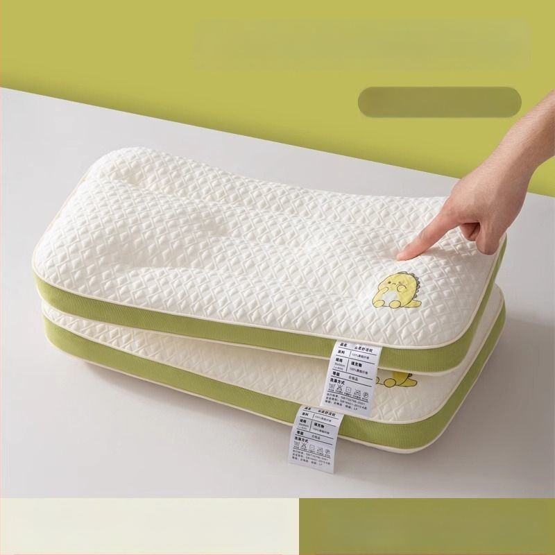 Μαξιλάρι ύπνου για παιδιά με στήριξη αυχένα, ορθογώνιο, γέμισμα πολυεστερική ίνα, κάλυμμα συνθετικού υφάσματος