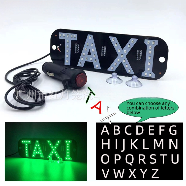 Dvobojni LED znak na krovu taksija
