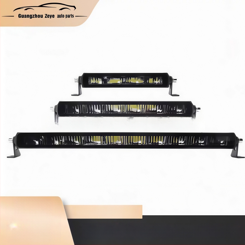 Crne LED trake za off-road vozila, ultra-tanke, LED rasvjet s refrakcijom za prednji branik, krov i rešetku, 6000K, univerzalno