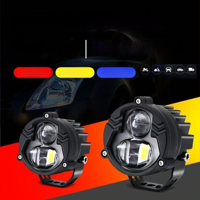 Automobilski LED laserski reflektor s ugradnjom na rešetku, svjetlo za maglu, prednji branik, vanjski daljinski i bliski snop, fokusirajuća leća, ugradnja na krov, daleki i bliski snopovi
