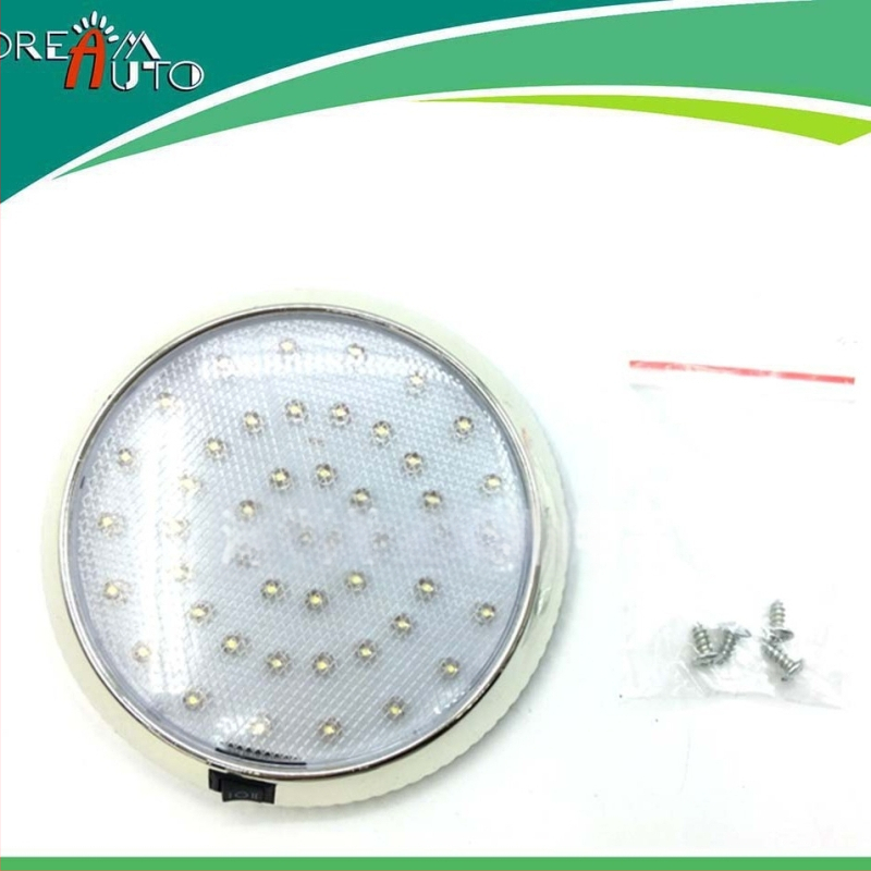 GT-007 46 LED kromirana automobilna stropna svjetiljka, unutarnje svjetlo 12V, svjetlo za čitanje u vozilu