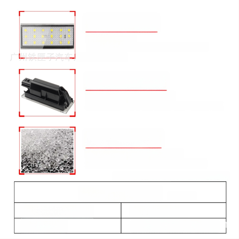 LED svjetlo za registarsku pločicu kompatibilno s Renault Clio i Renault Megane Master Laguna II