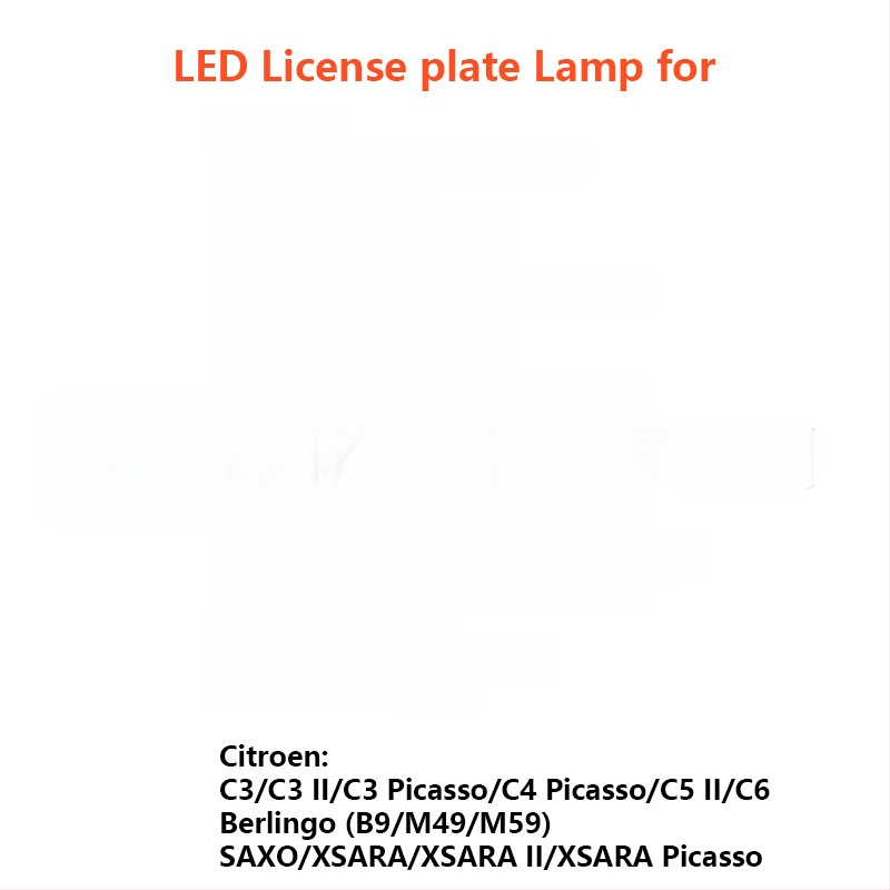 LED svjetlo registarske pločice za Peugeot Citroën 206/207/306/307/406/407