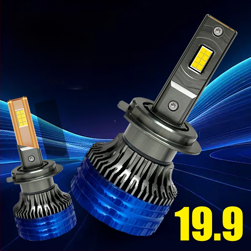 LED auto žarulja s dvostrukom bakrenom cijevi, ugrađena, ultra jaka, za H7, H11 i H4 (9005) – visoki i niski snop