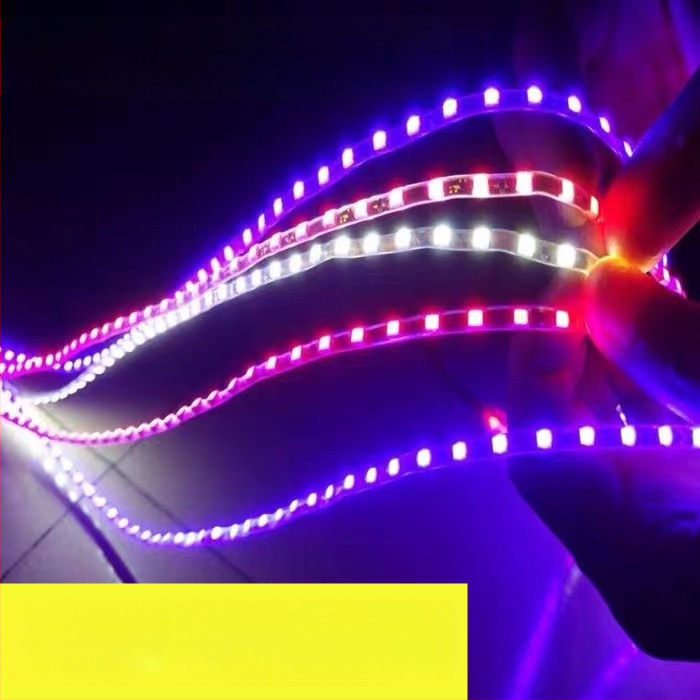 12V LED dekorativna traka za skuter s učinkom duhog plamena, učinkom vodnog toka i fleksibilnom LED trakom