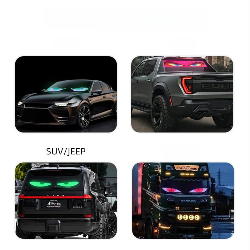 LED svjetlo Dijabovog oka za kamione s dinamičkim fleksibilnim LED zaslonom i ultratankim zaslonom na prozoru automobila