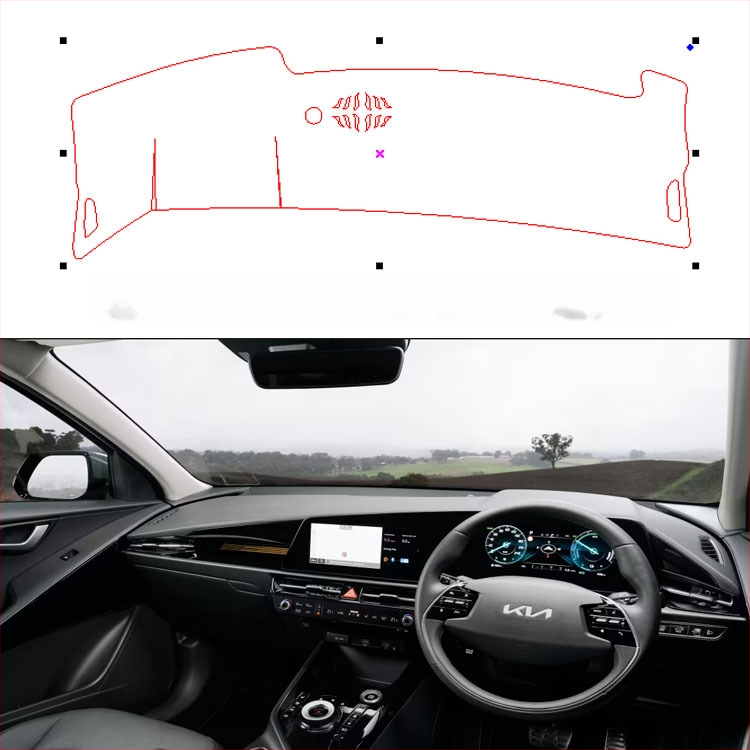 Zaštitna podložka instrumentne ploče Kia Niro (22 modela)