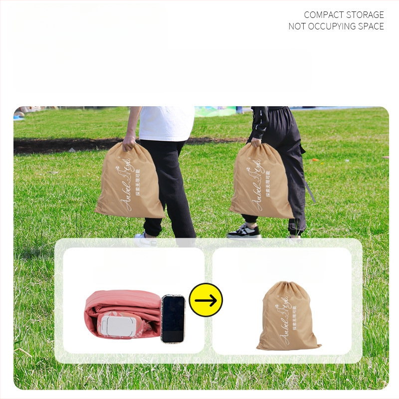 Anbelstyle Αυτόνομο φουσκωτό εξωτερικό μονόδιπλωτό καναπές-ανάπαυση με ηλεκτρική αντλία αέρα, PVC+flocking, μέγιστο φορτίο 150 kg