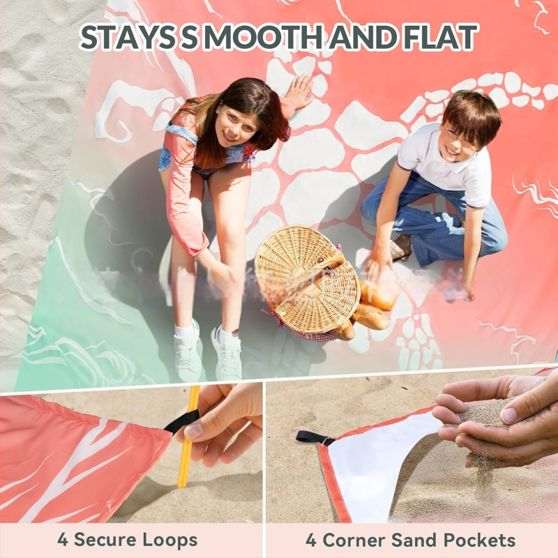 Φουσκωτή μαξιλαροθήκη ταξιδιού με χειροκίνητη αντλία, φορητό υπαίθριο οσφυϊκό μαξιλάρι, αδιάβροχη επιφάνεια PVC, 0.41 kg, κατάλληλο για έως 4 άτομα