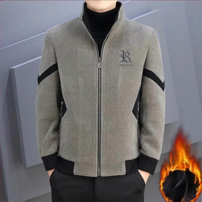 Muška kapucja od corduroya s zajčjom dlakom, korejski stil, casual vanjska jakna