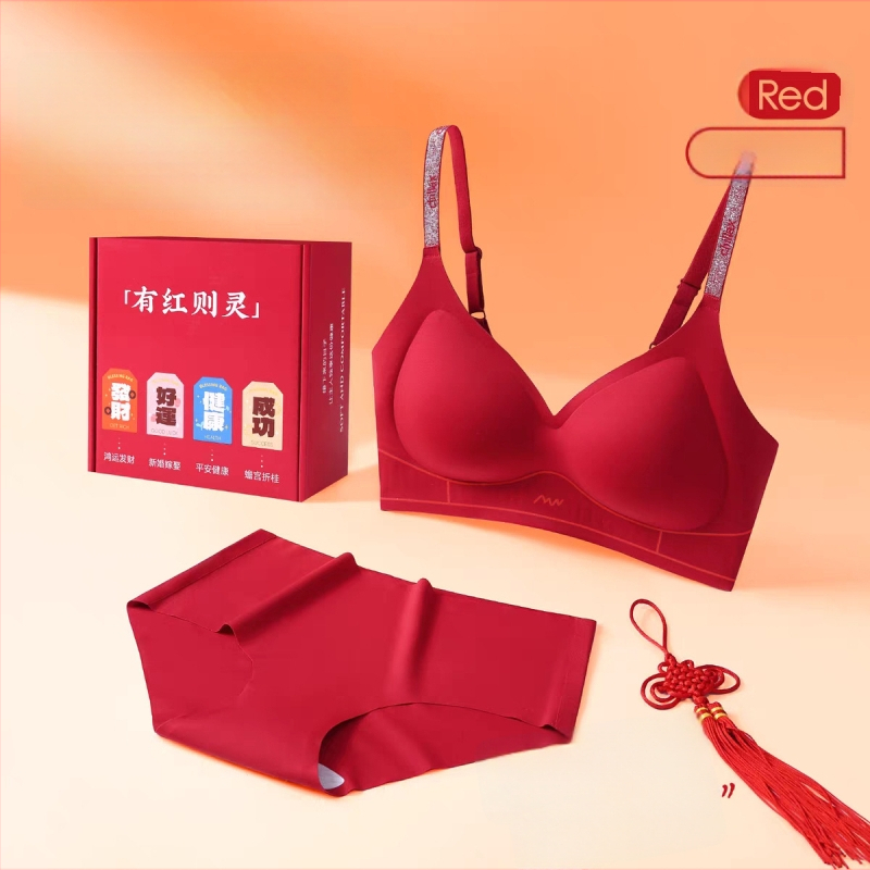 Nylonból készült seamless női alsónemű készlet 3/4-es kosár, vékony formázott kosár, acélgyűrű nélkül, rögzített dupla pántok, hátul négy sor kapocs