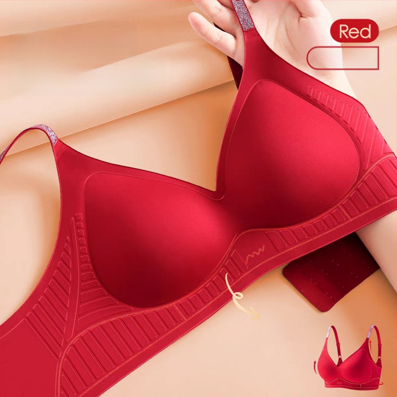 Nylonból készült seamless női alsónemű készlet 3/4-es kosár, vékony formázott kosár, acélgyűrű nélkül, rögzített dupla pántok, hátul négy sor kapocs