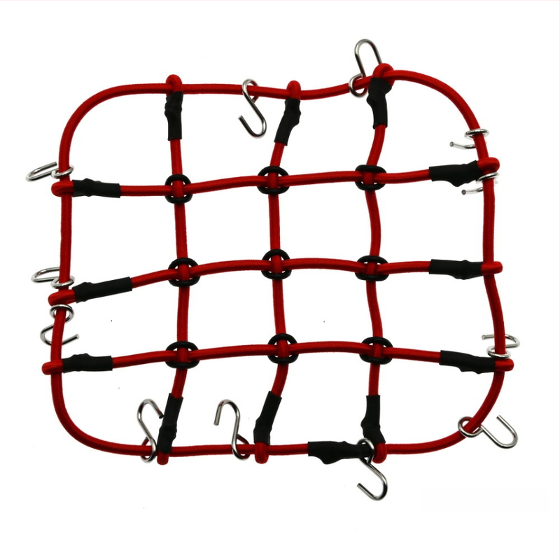 Δ90 1:10 Δίκτυο αποσκευών οροφής – καουτσούκ σχοινί, εξαρτήματα διακόσμησης μοντέλου, τροποποίηση DIY, μεγάλο και μικρό δίχτυ, συναρμολόγηση