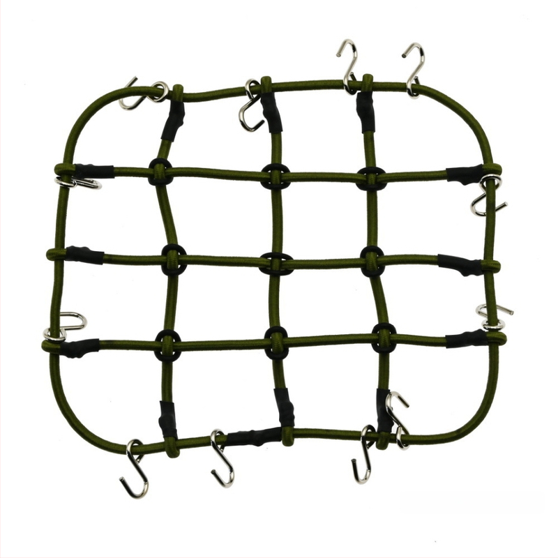 Δ90 1:10 Δίκτυο αποσκευών οροφής – καουτσούκ σχοινί, εξαρτήματα διακόσμησης μοντέλου, τροποποίηση DIY, μεγάλο και μικρό δίχτυ, συναρμολόγηση