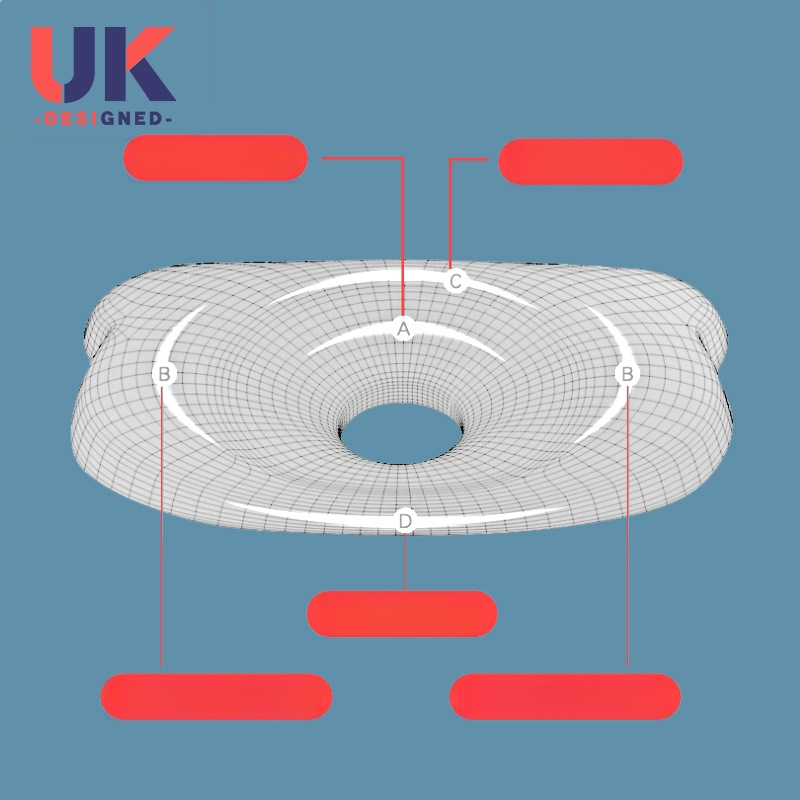 Βρεφικό μαξιλάρι διαμόρφωσης κεφαλιού με γέμισμα memory cotton, 80D; κύριος ιστός: βαμβάκι