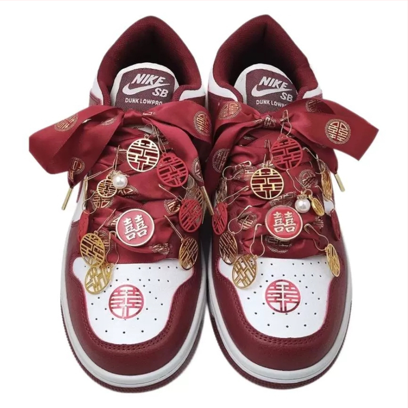 Κορδόνι κάνναβης για αθλητικά παπούτσια, μοντέλο 123, διακόσμηση γάμου σε στυλ Σιου-χε, με διακοσμητικό κόμπο, κανονικού μήκους