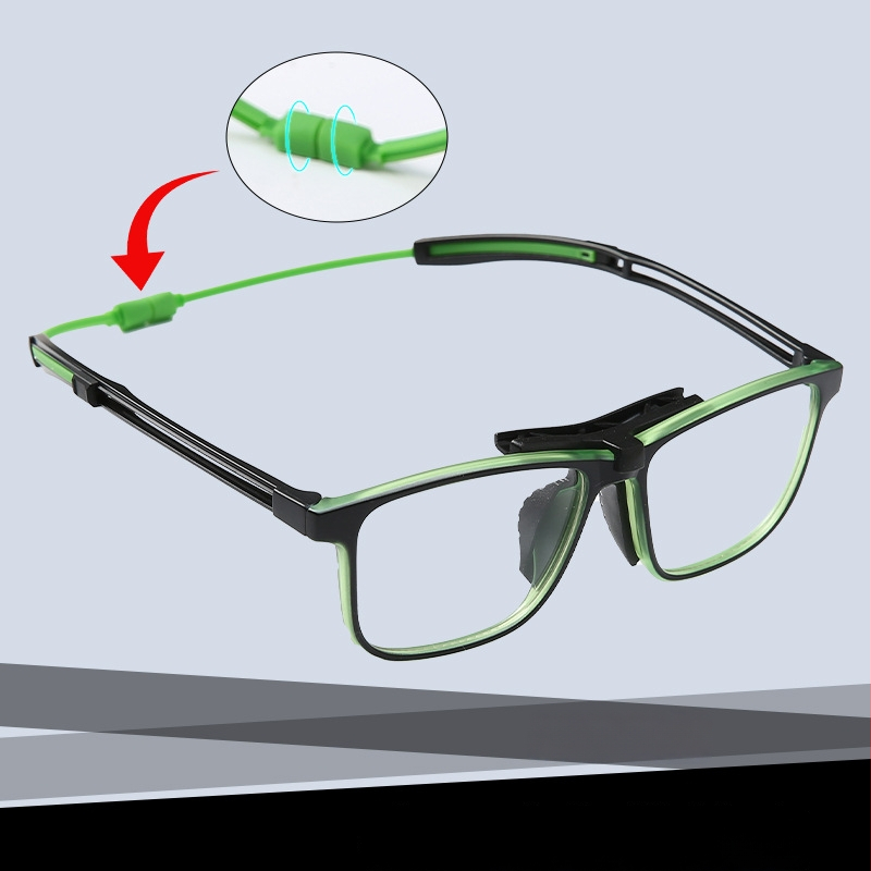 Védő sport szemüveg mágneses kerettel futáshoz, kerékpározáshoz, kosárlabdához, futballhoz és tollaslabdához – TR anyag, teljes keret, modell TR9016