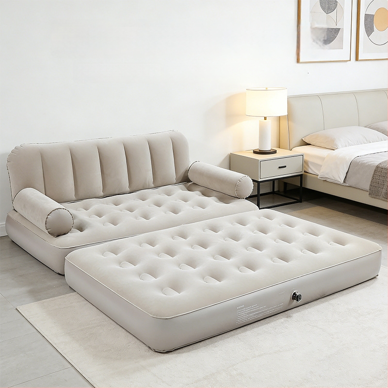 Okadu φουσκωτός καναπές εξωτερικού χώρου – υλικό flocking, κατάλληλος για 1–3 άτομα, καθαρό βάρος 6,2 kg, τρόπος φουσκώματος: ηλεκτρική αντλία αέρα