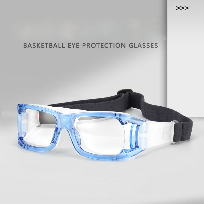 Sport szemüveg 018: kosaras keret, PC anyag, állítható myopia-kompatibilitás, alkalmas kosárlabda, futball, futás, kerékpározás, golf
