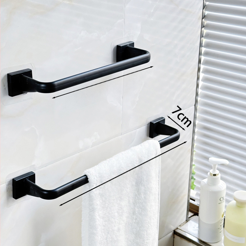 Suport pentru prosoape din plastic, cu ventuze, fără găuri, pentru baie și bucătărie, multifuncțional