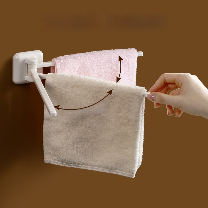 FaSoLa suport prosoape montat pe perete, rotativ, fără găuri, ABS