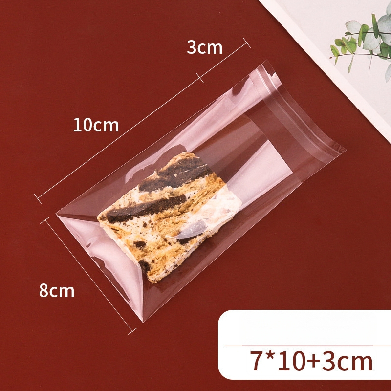 Pungă pentru biscuiți cu închidere autoadezivă, design cu fulgi de zăpadă, material compozit alimentar