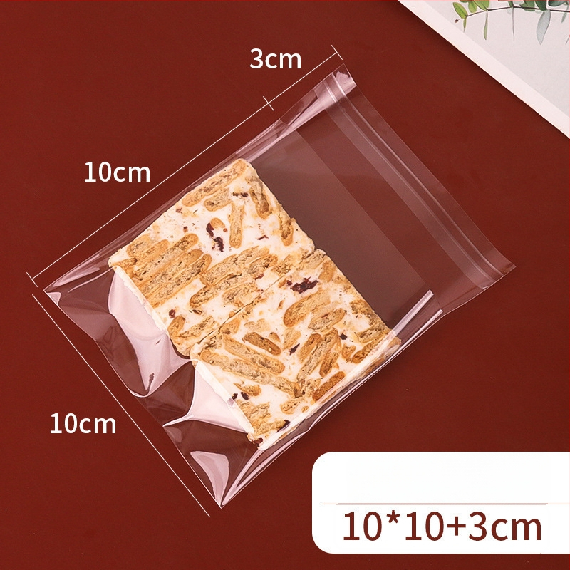 Pungă pentru biscuiți cu închidere autoadezivă, design cu fulgi de zăpadă, material compozit alimentar