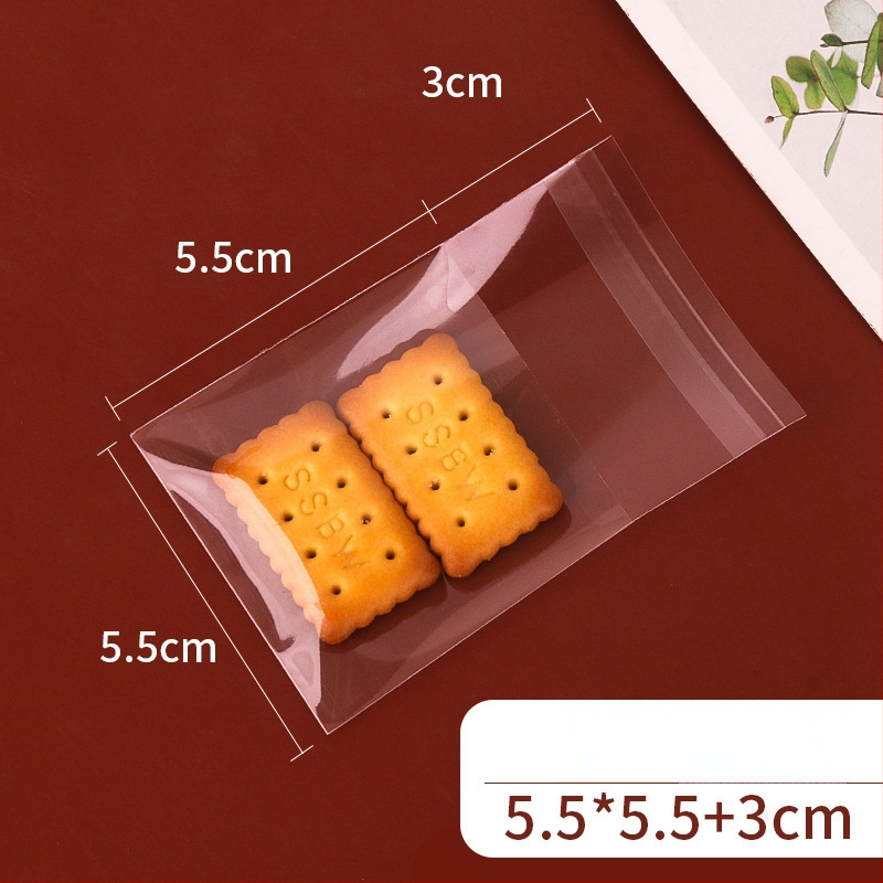 Pungă pentru biscuiți cu închidere autoadezivă, design cu fulgi de zăpadă, material compozit alimentar