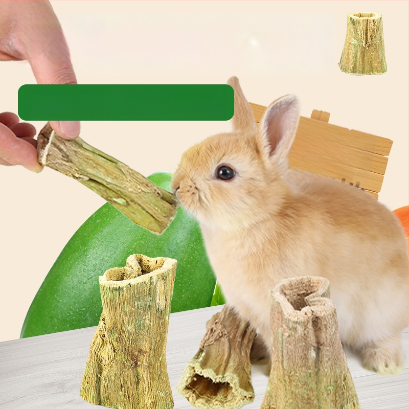 Bețișor de mestecat din lemn de papaya pentru animale mici — tulpină de papaya, jucărie naturală; Brand: Consultation