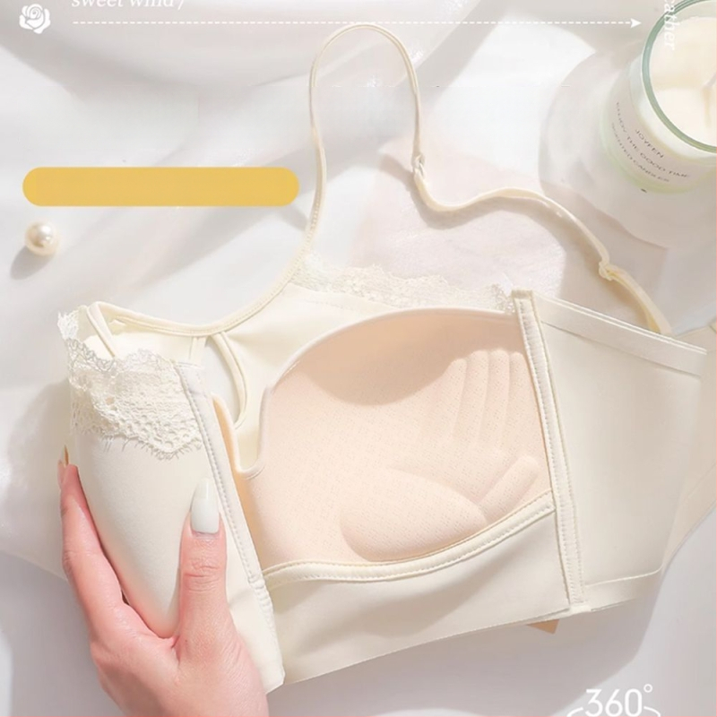 Seksi crveni grudnjak za male grudi, push-up, podesivi halter-neck dizajn i podesive naramenice, podrška i oblikovanje