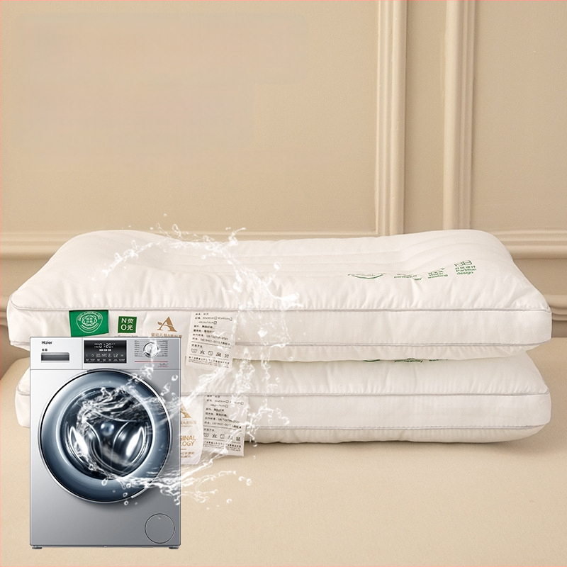 Τετράγωνο μαξιλάρι για παιδιά με στήριξη του λαιμού, γέμισμα Feather Velvet 100%, ύφασμα Class A από βαμβάκι-πολυεστέρα