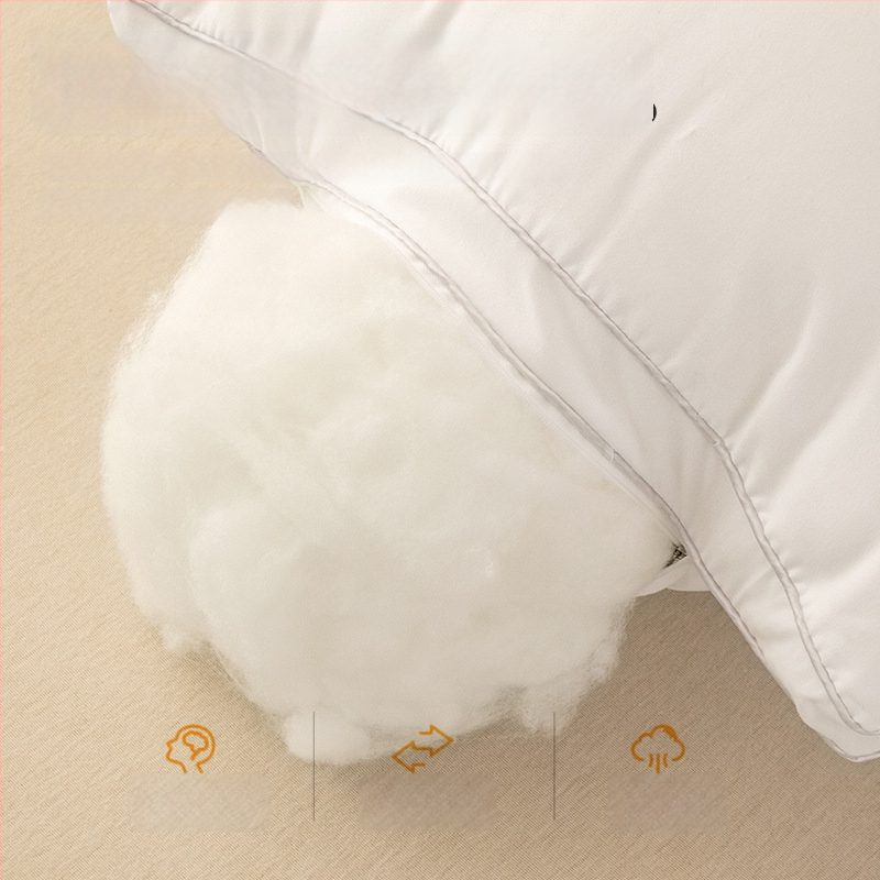 Τετράγωνο μαξιλάρι για παιδιά με στήριξη του λαιμού, γέμισμα Feather Velvet 100%, ύφασμα Class A από βαμβάκι-πολυεστέρα