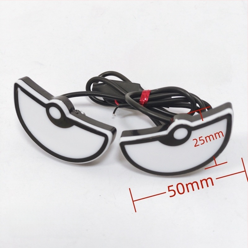 LED φως βιδών πινακίδας μοτοσικλέτας — τρίγωνο διαβολικών ματιών, καθολικό διακοσμητικό αξεσουάρ, 12 V, 0,15 A, πλαστικό, αριθμός εξαρτήματος 143