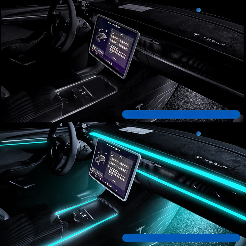 USB LED ambijentalno osvjetljenje unutarnjeg automobila – višebojno osvjetljenje za instrument ploču i središnju konzolu