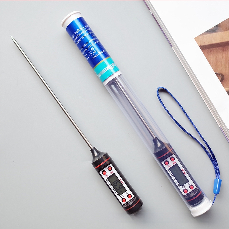 Termometru digital cu sondă pentru bucătăria de acasă, lucrat manual, model TP101, formă de extraterestru