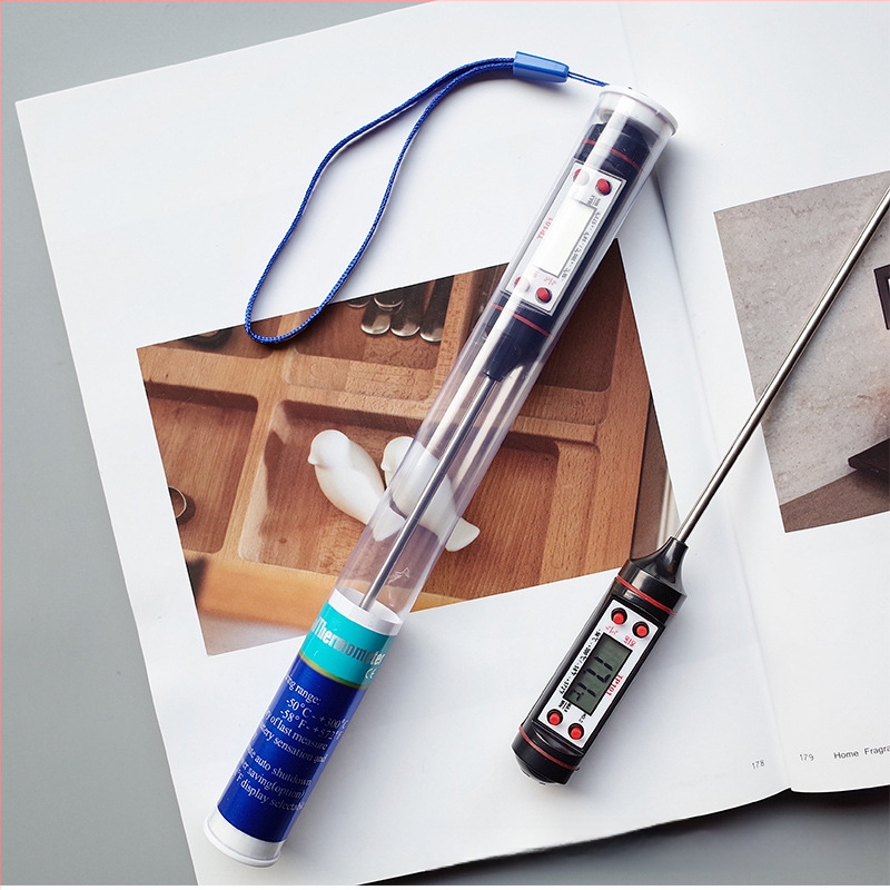 Termometru digital cu sondă pentru bucătăria de acasă, lucrat manual, model TP101, formă de extraterestru