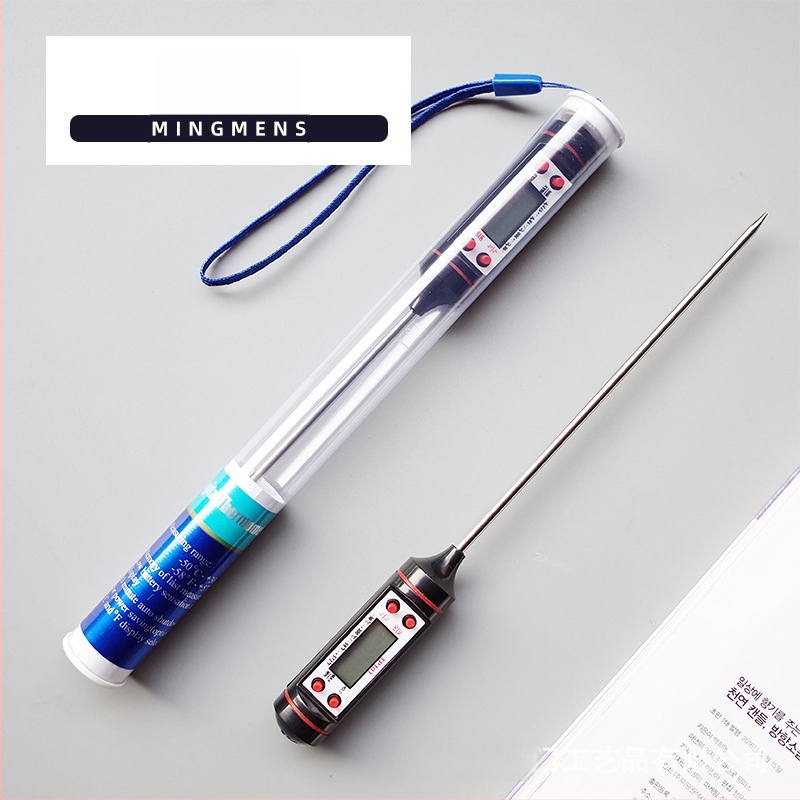 Termometru digital cu sondă pentru bucătăria de acasă, lucrat manual, model TP101, formă de extraterestru