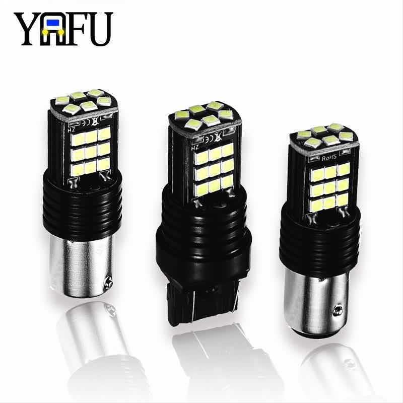 Automobilska LED svjetla za kočnice i pokazivač smjera, visoka jasnost, 24SMD 3030, T20 baza, kompatibilno s 1156/1157/7443/7440, svjetlo za vožnju unatrag, 12-28V