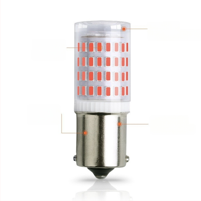 Automobilska LED svjetla za kočenje, svjetlo za vožnju unatrag i pokazivač smjera, 1156 3014 80SMD, keramika otporna na visoke temperature, jasno stražnje svjetlo