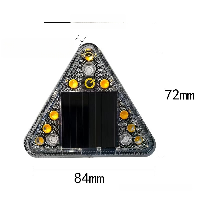 Trokutasto solarno strob svjetlo za stražnje svjetlo motocikla i kamiona – bežično, snažno upozoravajuće svjetlo