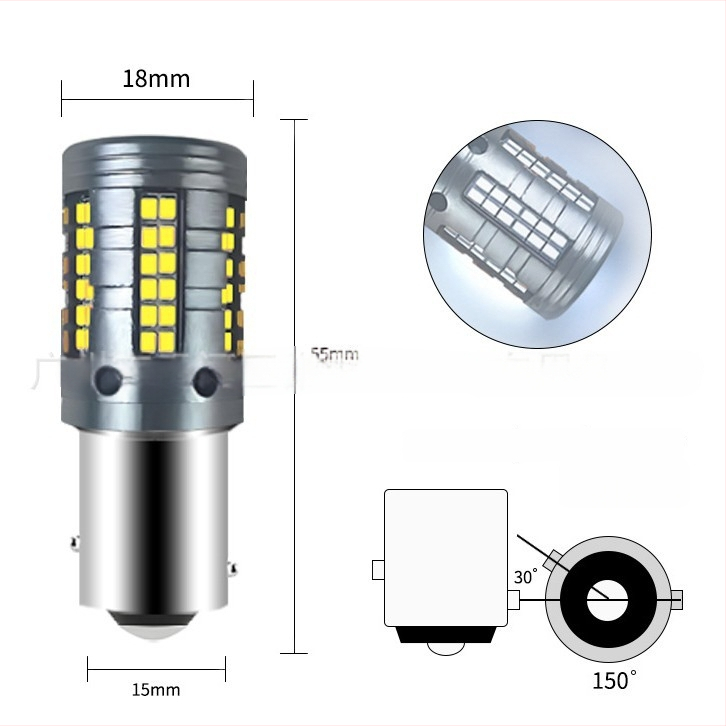 Automobilski LED visoke jasnosti – dekoder indikatora smjera, 1156, 84 LED, 7440, 2016, 84-SMD, svjetlo kočnice 1157
