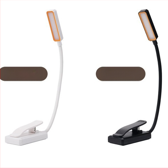 USB punjiva LED lampa za čitanje, sklopiva stolna lampa s klipsom, za učenje i zaštitu očiju