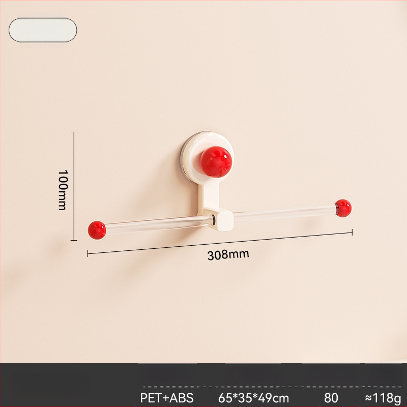 Raft cu ventuză pentru accesorii de păr, organizator de baie montat pe perete, fără găuri, din plastic, brand Yimijia, personalizabil