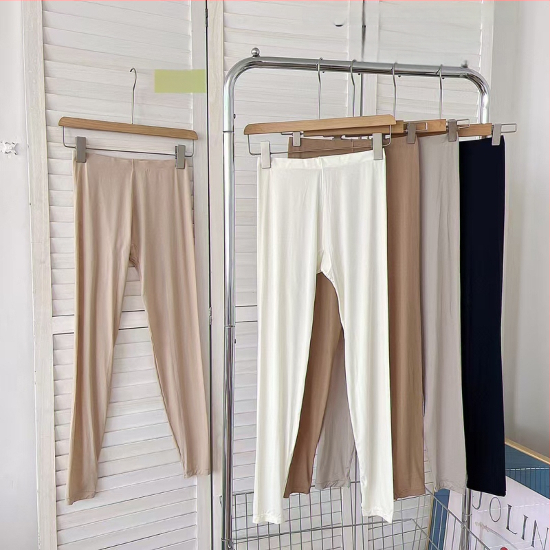 Maple Joy 7789-1 Tanak osnovni sloj od ledeno-svilene tkanine, unisex komplet gornji dio i hlače, bezšavne unutarnje odjeće za jesen