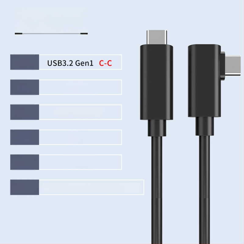 Καλώδιο δεδομένων VR για Oculus Quest 3 – USB 3.0 / Type-C, PD γρήγορη φόρτιση, μέγιστο 60W, κατασκευή από TPE