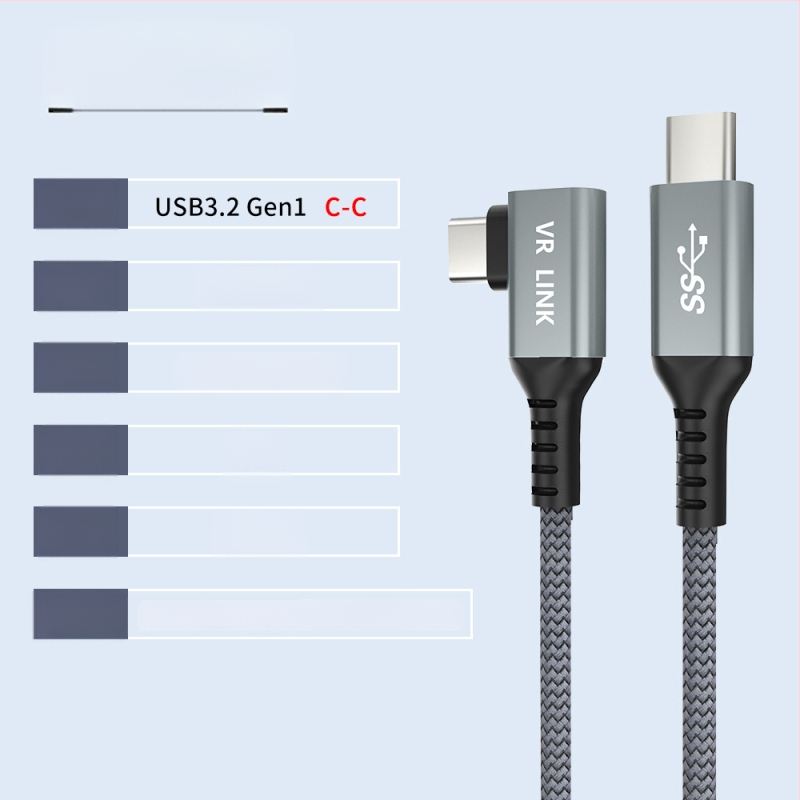 Καλώδιο δεδομένων VR για Oculus Quest 3 – USB 3.0 / Type-C, PD γρήγορη φόρτιση, μέγιστο 60W, κατασκευή από TPE